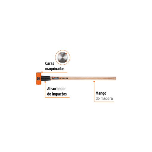 Combo Octagonal Truper 6 Lb - Imagen 2